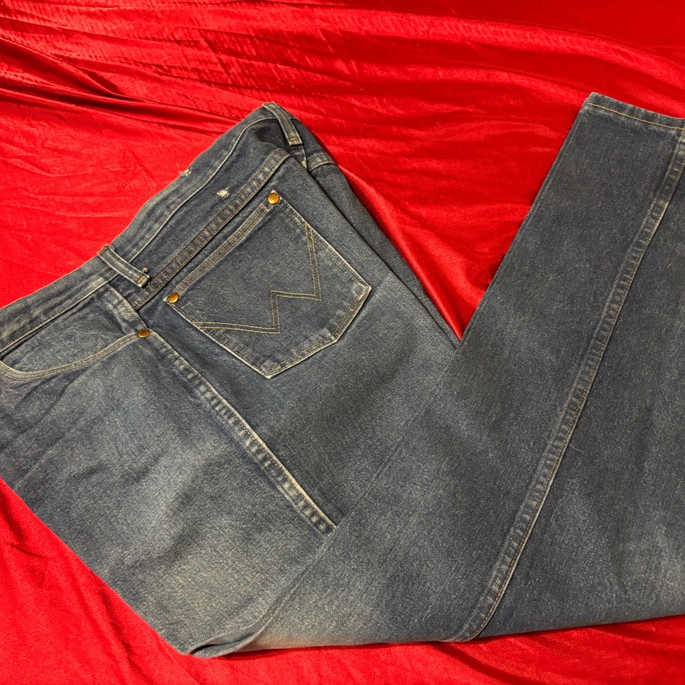 Wrangler Dark Blue Straight Jeans